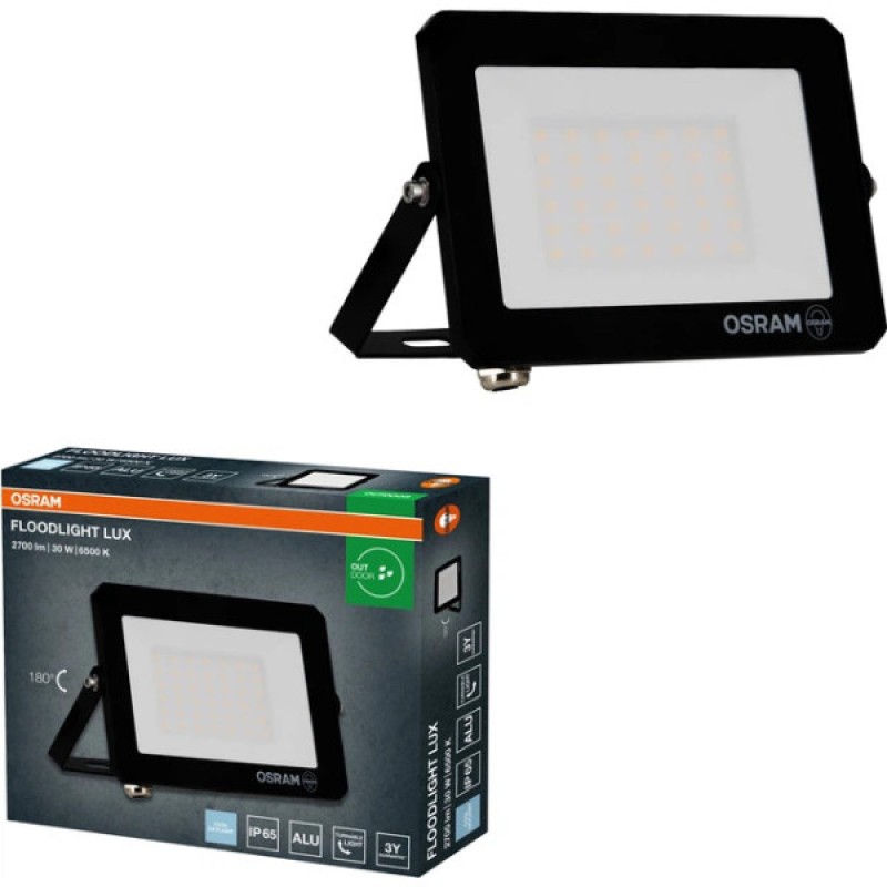 Прожектор LED FL LUX 30W 865 IP65 BK EUE OSRAM