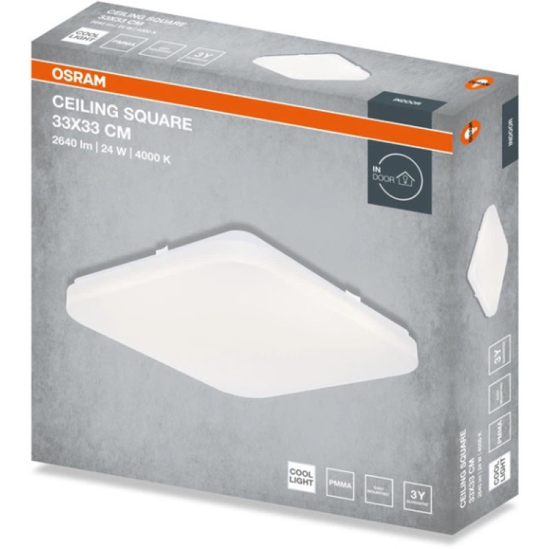Світильник LED CEILING SQUARE 24W 840 IP20 OSRAM