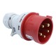 Вилка кабельна (силовий роз'єм) EV-1653 N IP44 (16A, 400V, 3P+N+PE) ETI