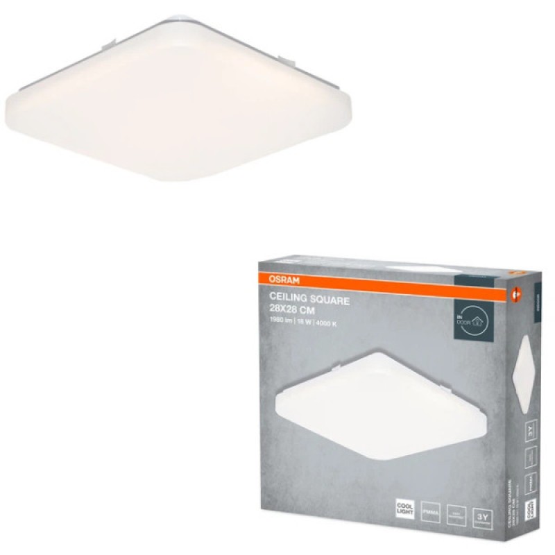 Світильник LED CEILING SQUARE 18W 840 IP20 OSRAM