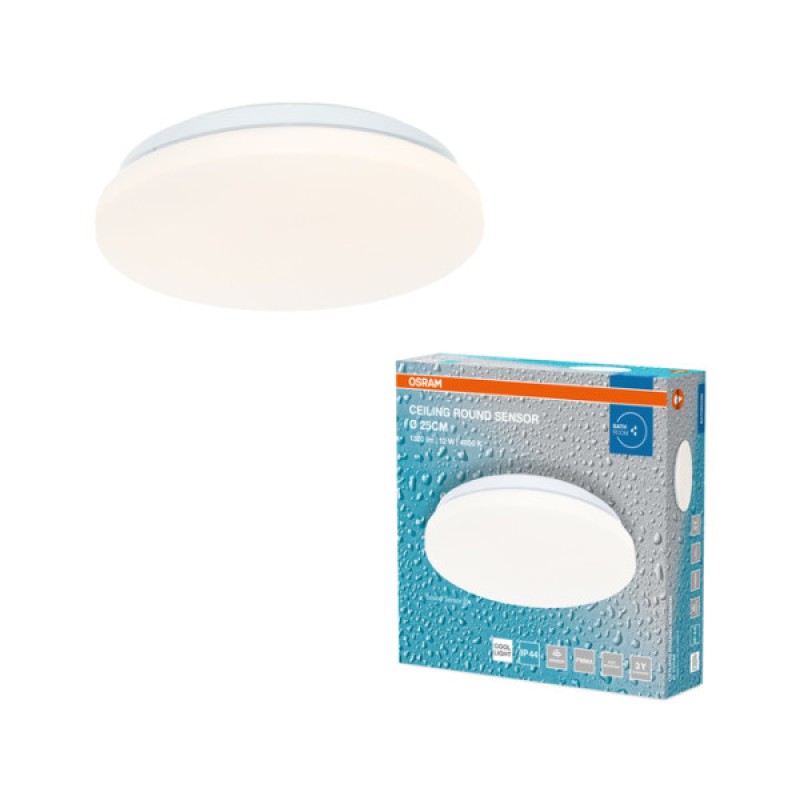 Світильник OSRAM CEILING ROUND SEN 12W 840 IP44