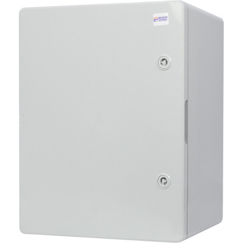 Щит ЩМП UBox (500х350х190) АБС-пластик, ударостійкий, непрозорі дверцята, ІР65 АСКО