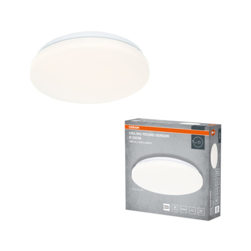 Світильник OSRAM CEILING ROUND SEN 18W 840 IP20