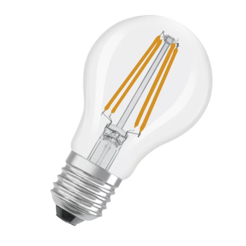 Лампа LED OSRAM CL A60 5.9W/827 230V FIL E27 6X1