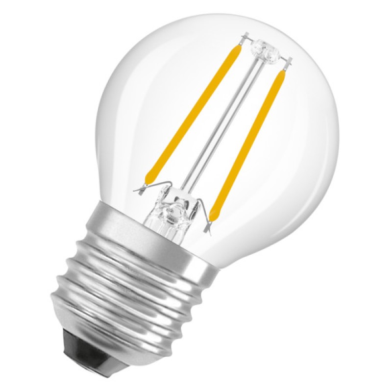 Лампа LED OSRAM CL P25 1.8W/827 230V FIL E27 6X1