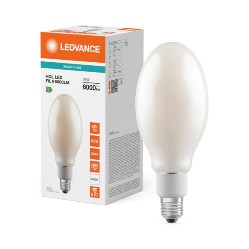 Лампа LEDVANCE HQL LED FIL V 6000LM 32W 840 E27