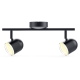 Спот світильник на 2 лампи MAXUS MSL-01C 2x4W 4100K чорний