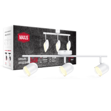 Спот світильник на 3 лампи MAXUS MSL-01C 3x4W 4100K білий