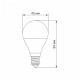 Світлодіодна лампа TITANUM G45 6W E14 3000K (TLG4506143)