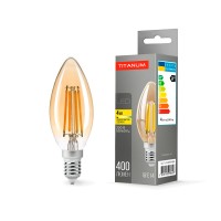 Світлодіодна лампа TITANUM  Filament C37 4W E14 2200K бронза (TLFC3704142A)