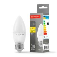 Світлодіодна лампа TITANUM C37 6W E27 3000K (TLС3706273)