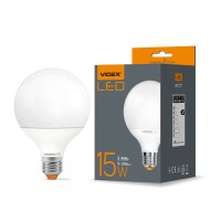 Світлодіодна лампа VIDEX  G95e 15W E27 3000K