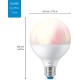 Лампа WiZ LED E27 11Вт 2200-6500K 1055Лм G95 RGB Wi-Fi розумна
