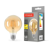 Світлодіодна лампа TITANUM  Filament G95 6W E27 2200K бронза (TLFG9506272A)