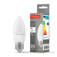 Світлодіодна лампа TITANUM C37 6W E27 4100K (TLС3706274)