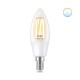 Лампа WiZ LED E14 4.9Вт 2700-5000K 470Лм C35 філаментна Wi-Fi розумна