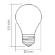 LED лампа VIDEX Filament VL-DA60MO 4W E27 3000K Porcelain dimmable
