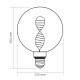 LED лампа VIDEX Filament VL-DNA-G125-A 3.5W E27 1800K Amber