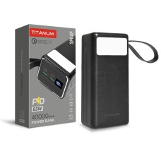 Повербанк 40000mAh TITANUM SP04P PD65W Black (TPB-SP04P-B)