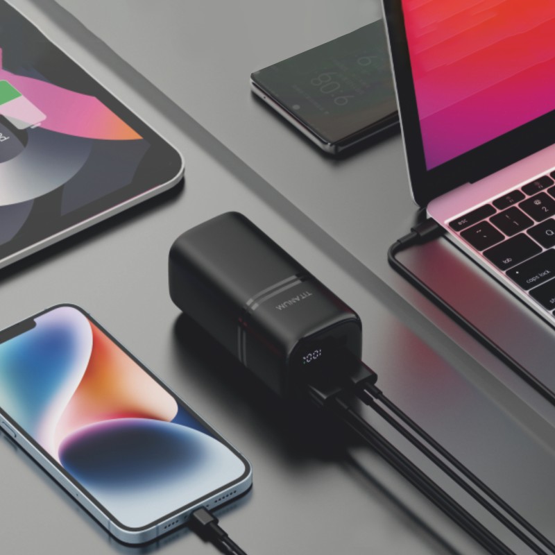 Повербанк 20000mAh TITANUM WP33 PD70W Black