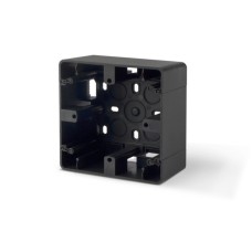Коробка накладного монтажу одинарна чорний графіт VIDEX BINERA (VF-BNMB1-BG)