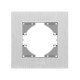 Рамка срібний алюміній одинарна горизонтальна VIDEX BINERA (VF-BNFRA1H-SL)