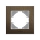 Рамка шоколадний алюміній одинарна горизонтальна VIDEX BINERA (VF-BNFRA1H-CH)