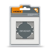 Рамка біле скло одинарна горизонтальна VIDEX BINERA (VF-BNFRG1H-W)