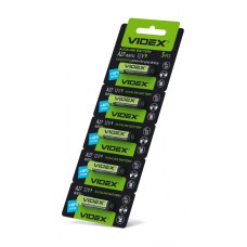 Батарейка лужна Videx А27 5шт BLISTER CARD (А27 5pcs BC)