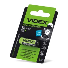 Батарейка лужна Videx А23/Е23А 1шт BLISTER CARD (А23/Е23А 1B)