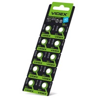 Батарейка годинникова Videx AG11/LR721 BLISTER CARD 10 pcs (AG11/10B/1.5V)