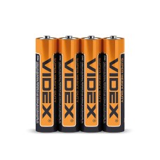 Батарейка сольова Videx R03P/AAA 4шт SHRINK (R03P/AAA 4pcs S)