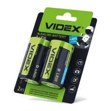 Батарейка лужна Videx LR20/D 2 pcs BLISTER CARD (LR2O/D 2pcs BC)