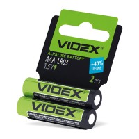 Батарейка лужна Videx LR03/AAA 2 pcs SHRINK CARD (LR03/AAA 2pcs SC)