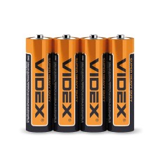 Батарейка сольова Videx R6P/AA 4шт SHRINK (R6P/AA 4pcs S)