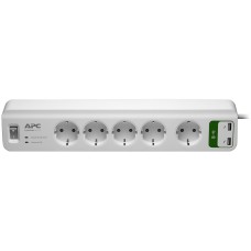 Фільтр мережевий APC Essential SurgeArrest 5 outlets + 2 USB (5V, 2.4A)
