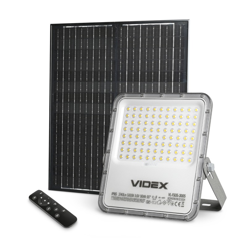 LED прожектор автономний VIDEX VL-FSO5-3005 3740Lm 5000K