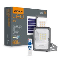 LED прожектор автономний VIDEX 600Lm 5000K Сенсорний (VLE-FSO-205-S)