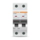 Автоматичний вимикач RS6 2п 50А 6кА С VIDEX RESIST (VF-RS6-AV2C50)