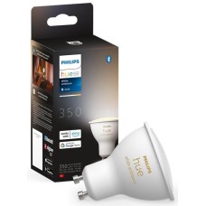 Лампа розумна Philips Hue GU10, 5W(50Вт), 2200K-6500K, Tunable white, ZigBee, Bluetooth, димування