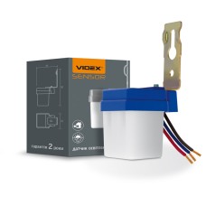 Датчик освітленості VIDEX VL-SN01 6A 220V фотометричний (VL-SN01)