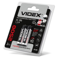 Акумулятори Videx HR6/AA 2500mAh double blister/2 pcs (HR6/2500/2DB)