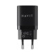 Зарядний пристрій HAVIT HV-UC30 30W USB+USB-C Black