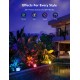 Набір настінних світильників Govee H7060 LED Smart Flood Lights, 4шт, RGBICWW, WI-FI/Bluetooth, чорний