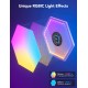 Набір настінних світильників Govee H6061 Glide Hexa Light Panels, 10шт, RGBIC, WI-FI/Bluetooth, білий