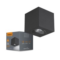 Світильник VIDEX під лампу GU10 SPF01 накладний чорний (VL-SPF01-B)