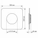 Світлодіодний світильник акриловий квадратний VIDEX 24W 4100K (VL-JTS-24S4)