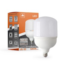 Лампа світлодіодна високопотужна ЕВРОСВЕТ 50Вт 6400К E27 (VIS-50-E27)