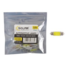 LED автолампа Solar 12V SV8.5 T11x36 1COB-8SMD 56LM white 10 pcs