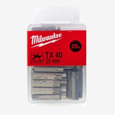 Біти Milwaukee TX40 25мм 25pcs. (4932399600)